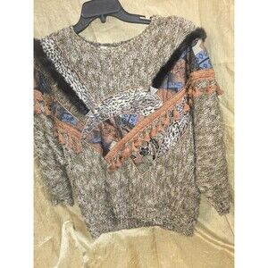 Vintage 1989 Bonnie & Bill by Holly Sweater 2X Art-to-Wear Statement...